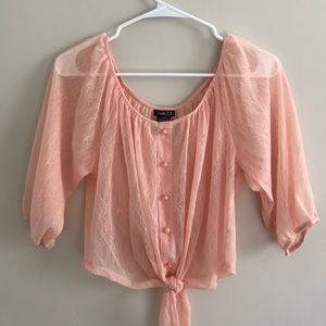 pink Rue21 crop top